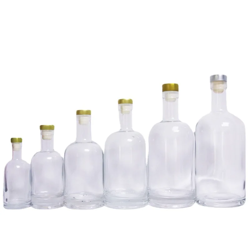 Custom demo 3oz 2.5oz 2, 4, 6,7oz 8oz ounce 16oz empty antistatic refill travel whiskey bottle alcohol flask vodka glass bottle