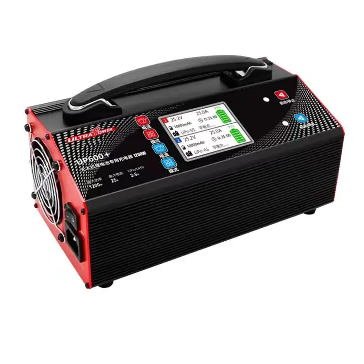 Ultra Power Drone AC Charger UP600+ 20A 25A LiPo LiHV Carregadores Bateria For Charging of Tattu 22.2v 6s1p 16000