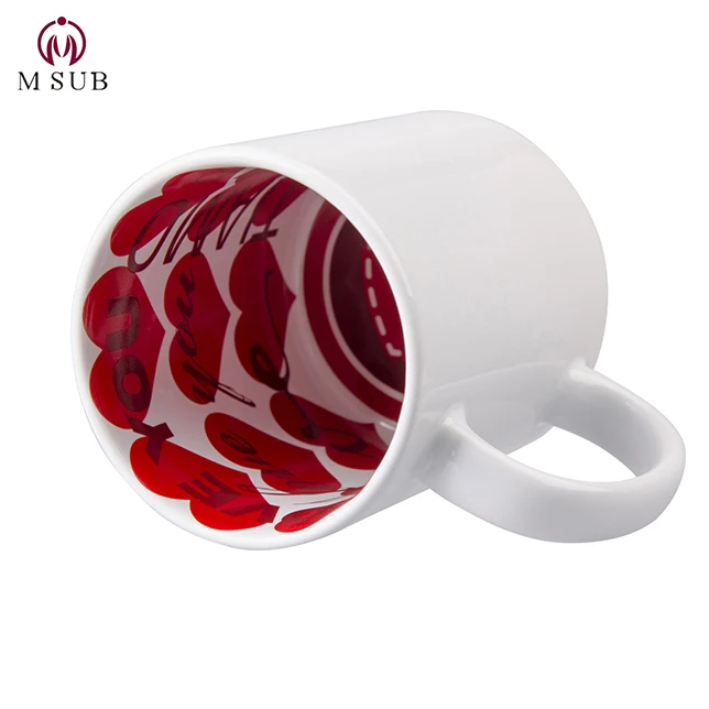 
Sublimation blanks Valentine s Day gifts promotional motto mug for sublimation inner printed mugs cup 