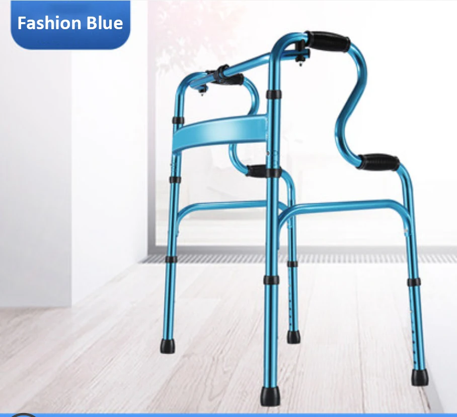 Medical Health Care Seniors Outdoor Aluminum Lightweight Walking Aid Foldable Rollator Walker