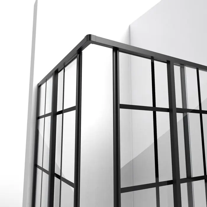 Square Sliding Glass Door Shower Enclosure