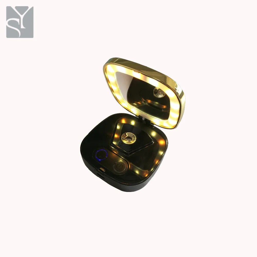 Nano Facial Mist Spray One Side Pocket Mirror with Light