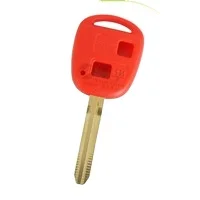 2  Buttons Color Blank Key Shell Case Fob Blank Car Key Shell for Toyota Corolla RAV4 Land Cruiser Prius Yaris