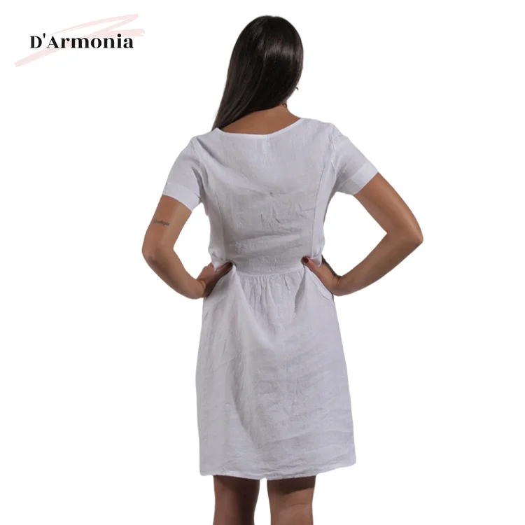 
Hot Sale Italia Linen Dress Women Made In Italy Linen Dresses 