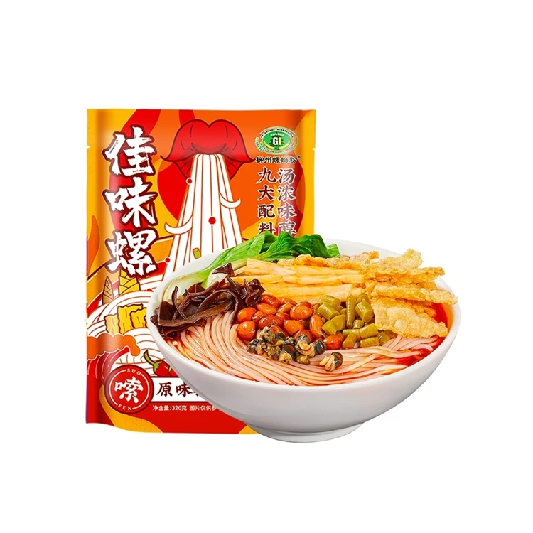 Factory Direct Supply Food Heat Up Sour And Spicy Noodle Instant River Snails Rice Noodle