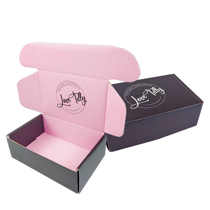 Custom printing kids shoes packaging corrugated paper box lingerie hat scarf clothing gift paper packaging boxes