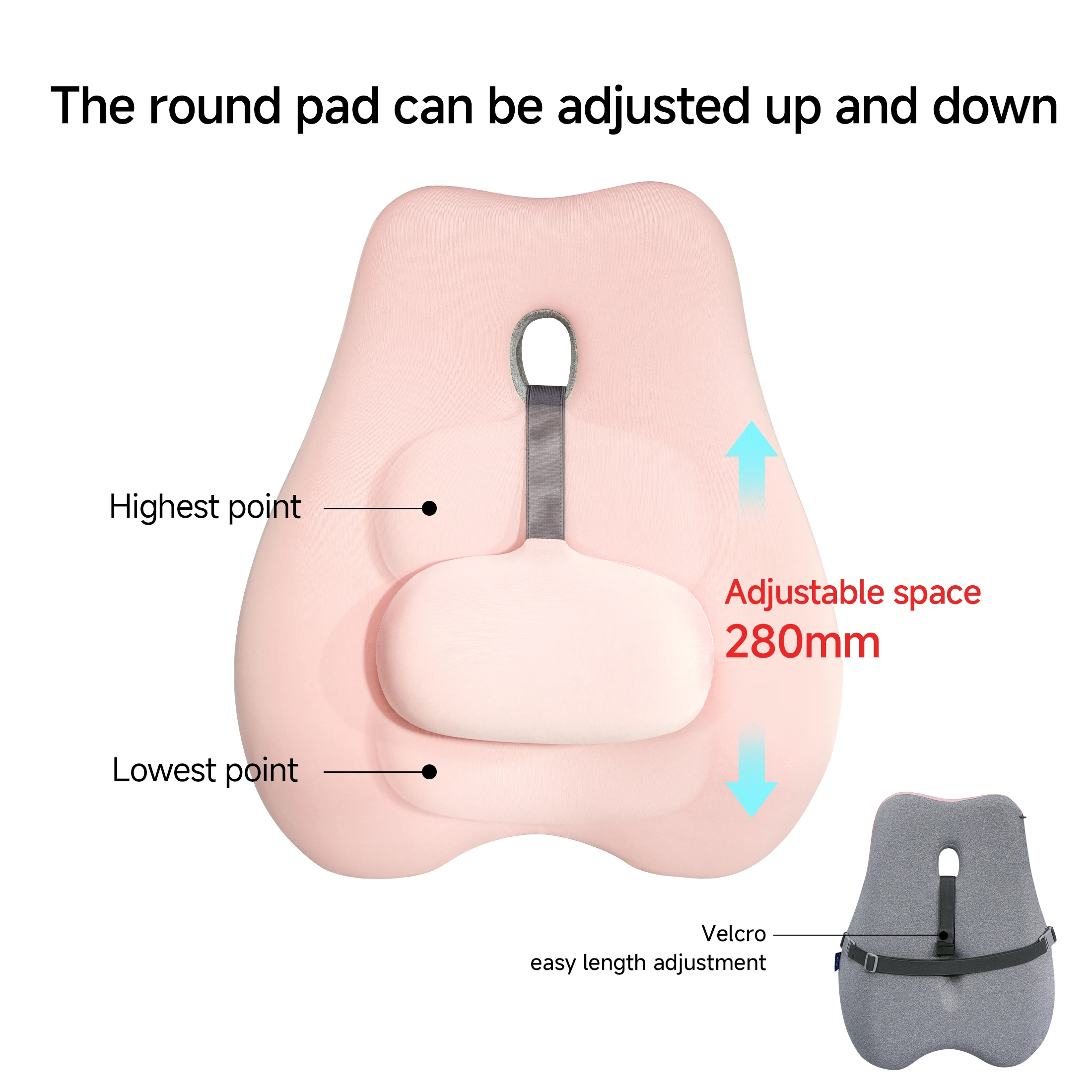 Office memory sponge to relieve lower back pain Adjustable lumbar cushion back lumbar support Office chair lumbar support pillow