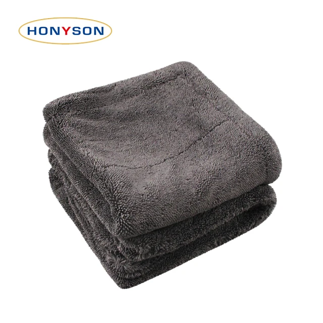 Двухслойная утепленная витой тесьмой полотенце из микрофибры из поглощающего материала автомобиля протрите чистящее полотенце