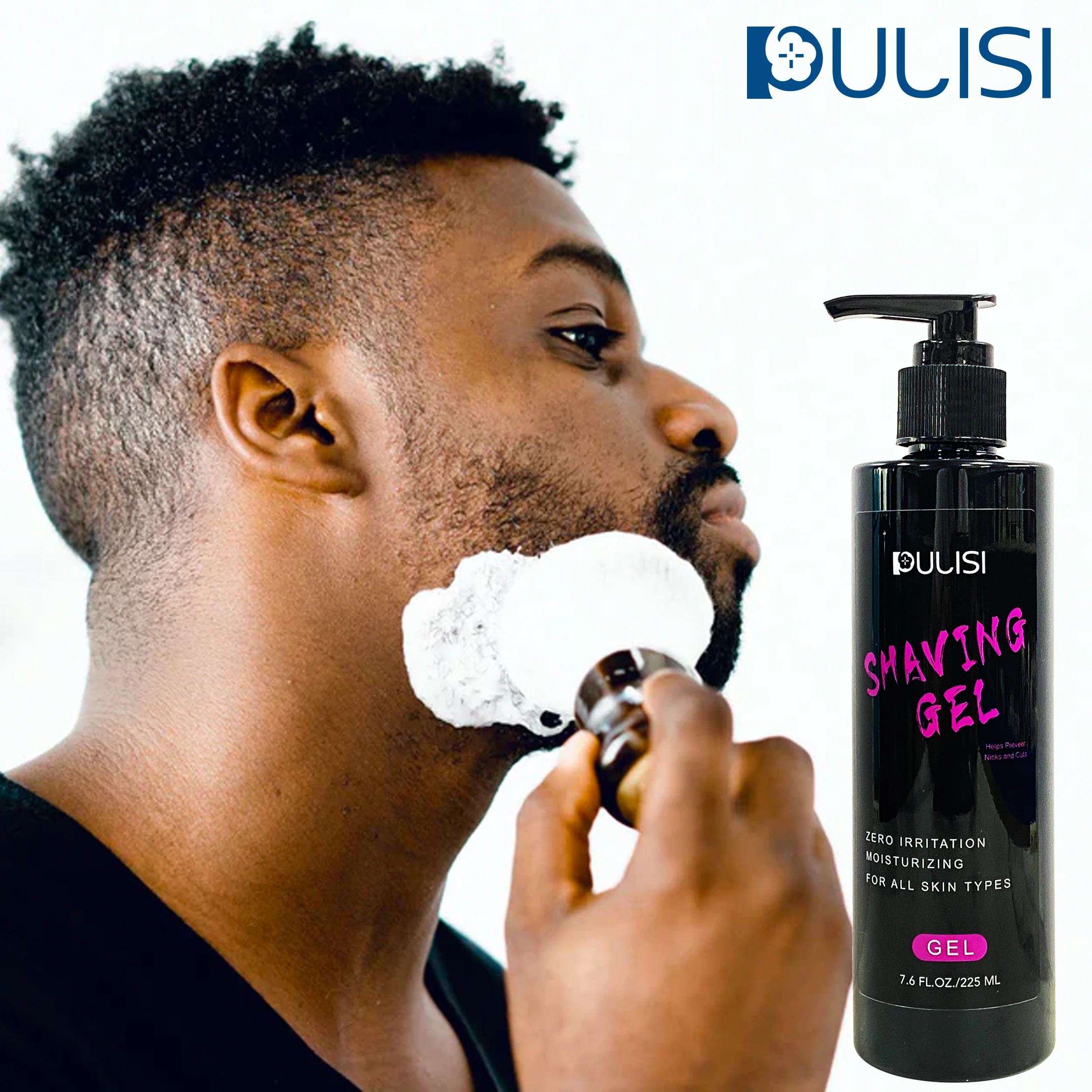 OEM Private Label 2022 Wholesale Organic Beard Care Shaving Cream Shafing Gel Skin Hair Soft Foam Cleanser Shave Gel For Men