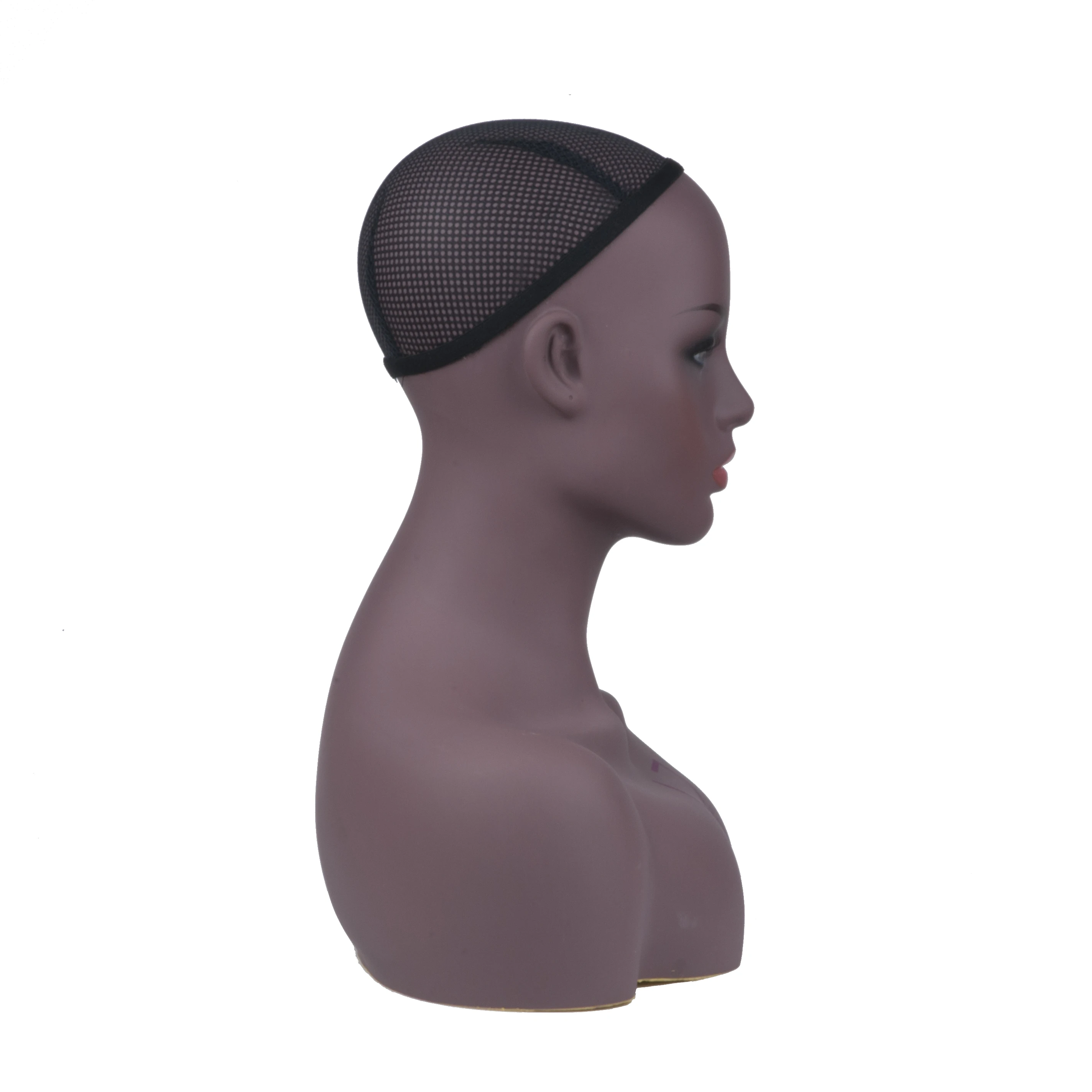 FREE SHIP in US African Mannequin Female Mannequin Head With Shoulders Makeup Mannequin Head For Wigs