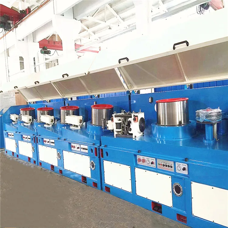 Wet type wire drawing machine for making nail