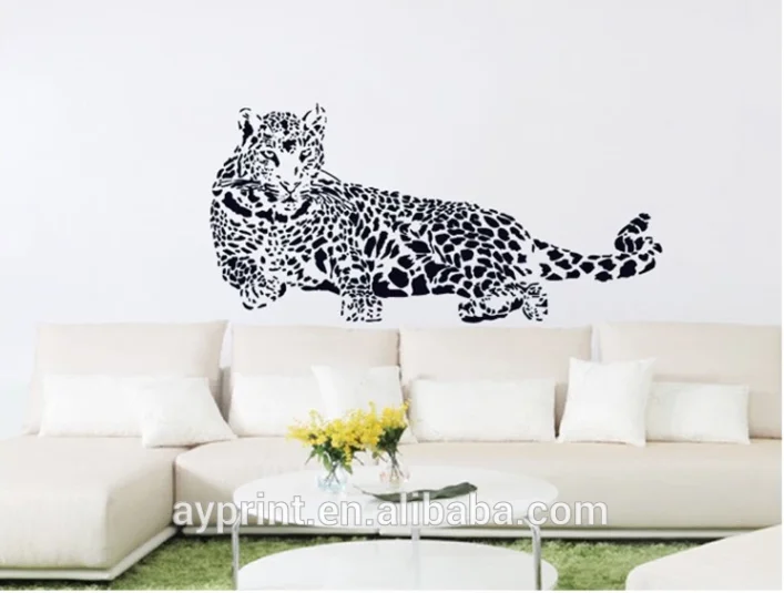  AY9029 Cheetah Съемная аниме виниловая настенная наклейка DIY Водонепроницаемая