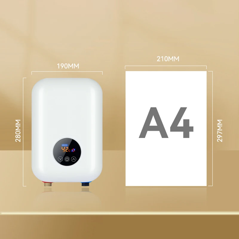 China hot water heater 6.5KW smart induction portable tankless instant electric water heater for bathroom water heater