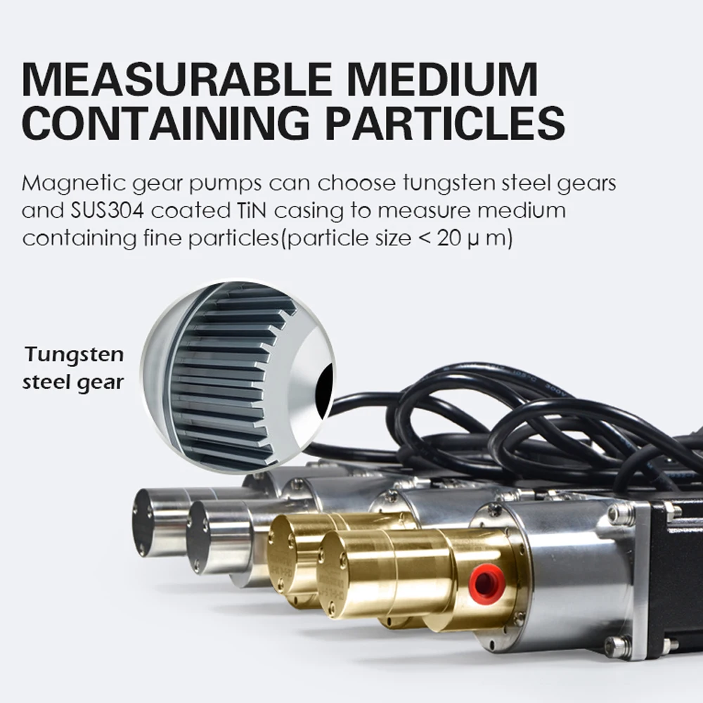 Shanghai Jishen 0.07 Ml/Rev Zero Leakage Dosing Pump Electro Magnetic Drive Gear Pump