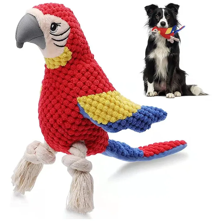 Dog Plush Toys Pet Squeaky Toy Interactive Stuffed Dog Toys for Large Breed Small and Medium Dogs Puppy