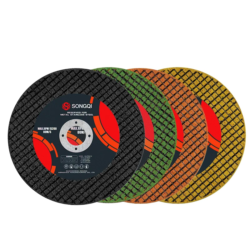 SONGQI Manufacture 107 mm 4 Inch Cutting Disk Cut Off Wheel Abrasive Tools Metal Cutting Disc for Stainless Steel/Steel/Iron