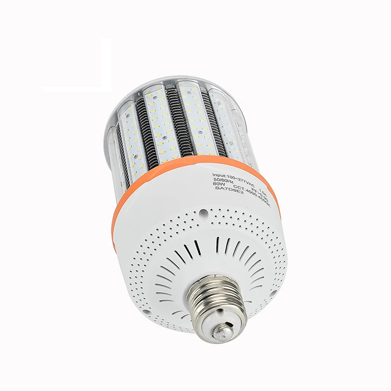 500W Equivalent LED Corn Light Bulb 5500 Lumen 6500K 60W Large Area Cool Daylight White E26/E27