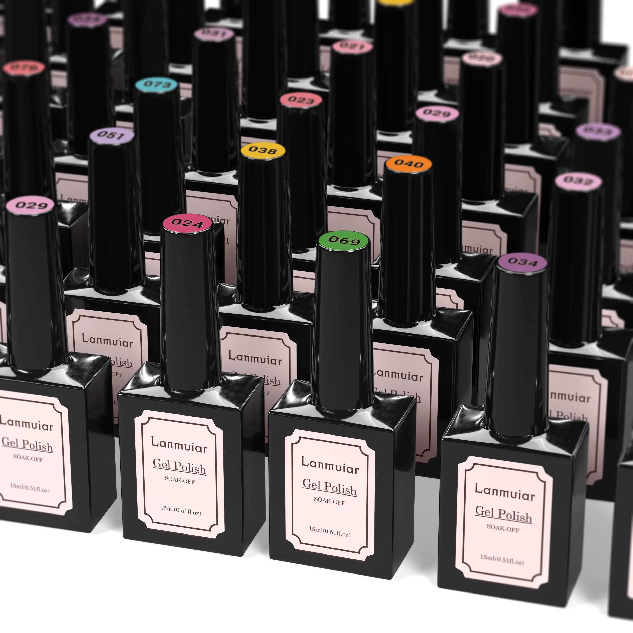Custom Logo Long Lasting 15ml Gel Polish OEM Soak nail Off Gel Polish Set Wholesale Nail Polish Kit Private Bottle