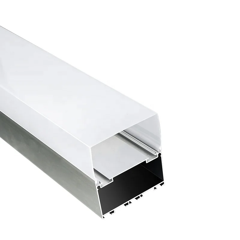 S60 High Quality Square Shape Alu Alloy Extrusion Housing Channel Diffused Cover Lighting Strip Bar LED Alu Profile