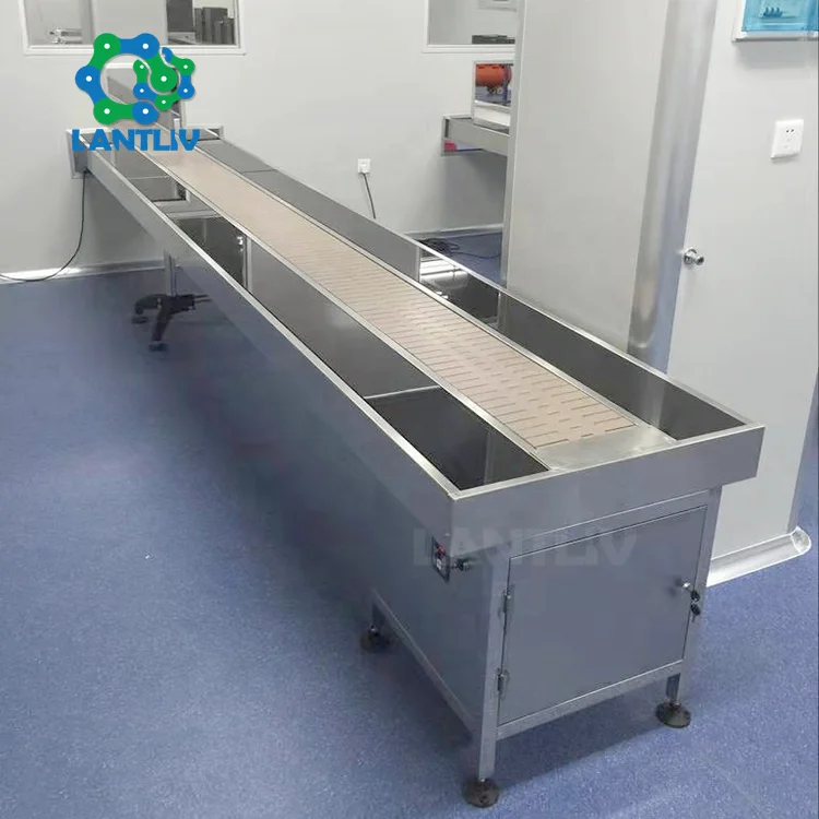 Customized Electronic Stepless Speed Regulation Multi-use PVC Assembly Line 6M Plastic Chain Belt Conveyor Machine for Package