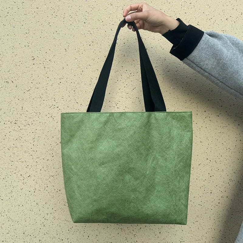 Customized Waterproof Dupont Paper Handbag Promotional Waterproof Shopping Bag