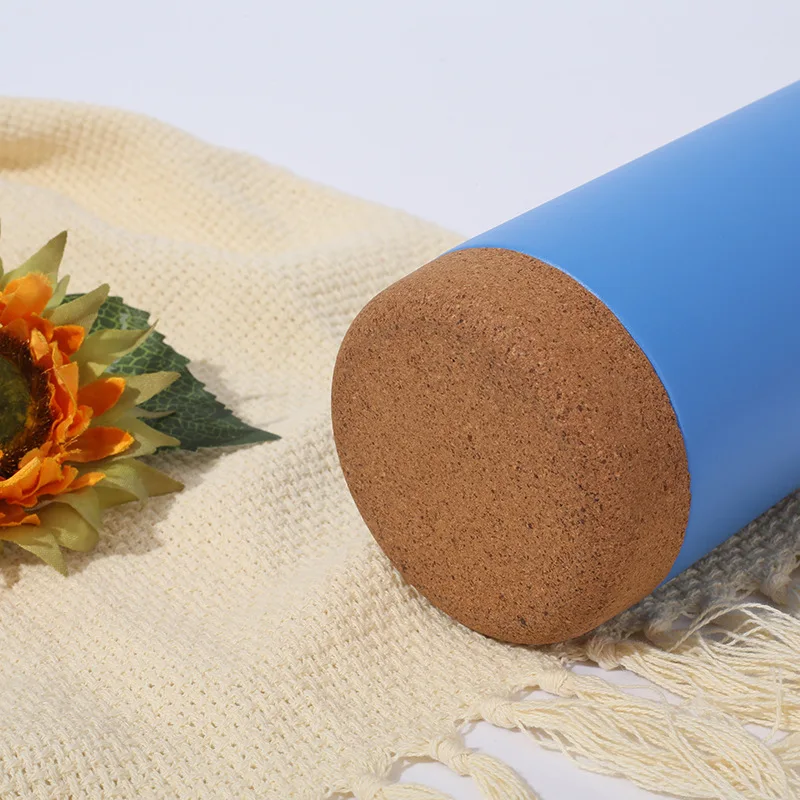 Insulated Coffee Mug with Handle & Lid Stainless Steel Coffee Travel Mug Double Walled Coffee Cup Water Bottom with cork bottom