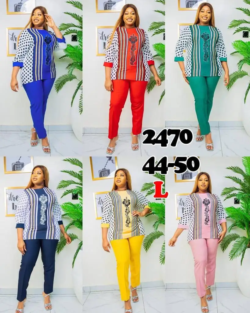 Two pieces suits print chiffon turkey clothes boubou malaysia african kaftan islamic suits