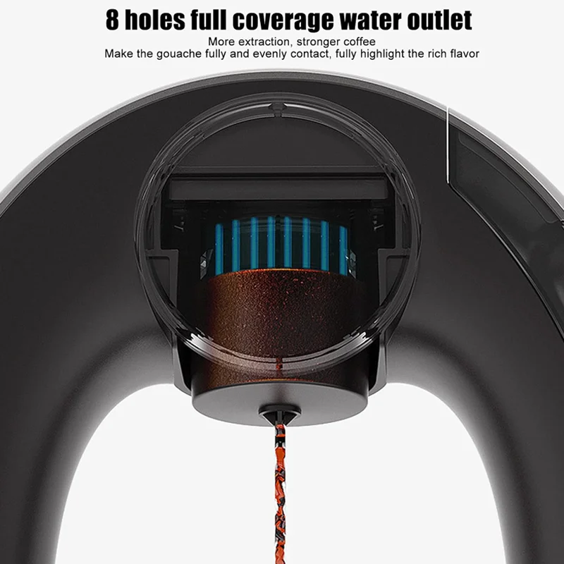 Single Serve Coffee Maker, New Unique Drip Type Constant Temperature Extraction Mini Capsule Coffee Machine for Americano, Tea