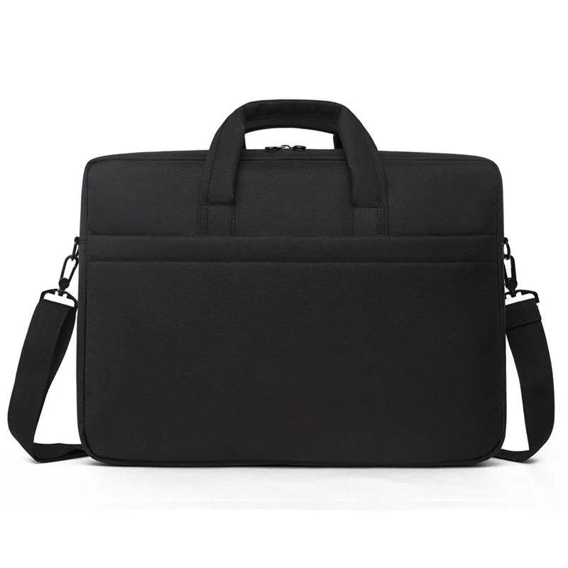 Custom Printed Logo 15 Inch Lightweight Laptop Shoulder Bag Protective Vertical Laptop Bag With Strap For Luggage