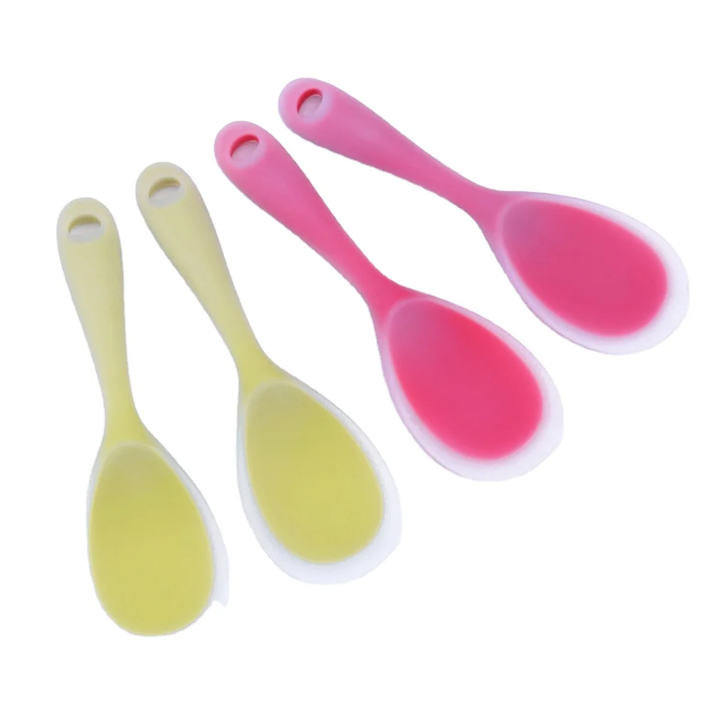 Food Safe Silicone Scoop for Mashed Potato Rice Paddle Scoops Silicone Rice Spoon Scoop