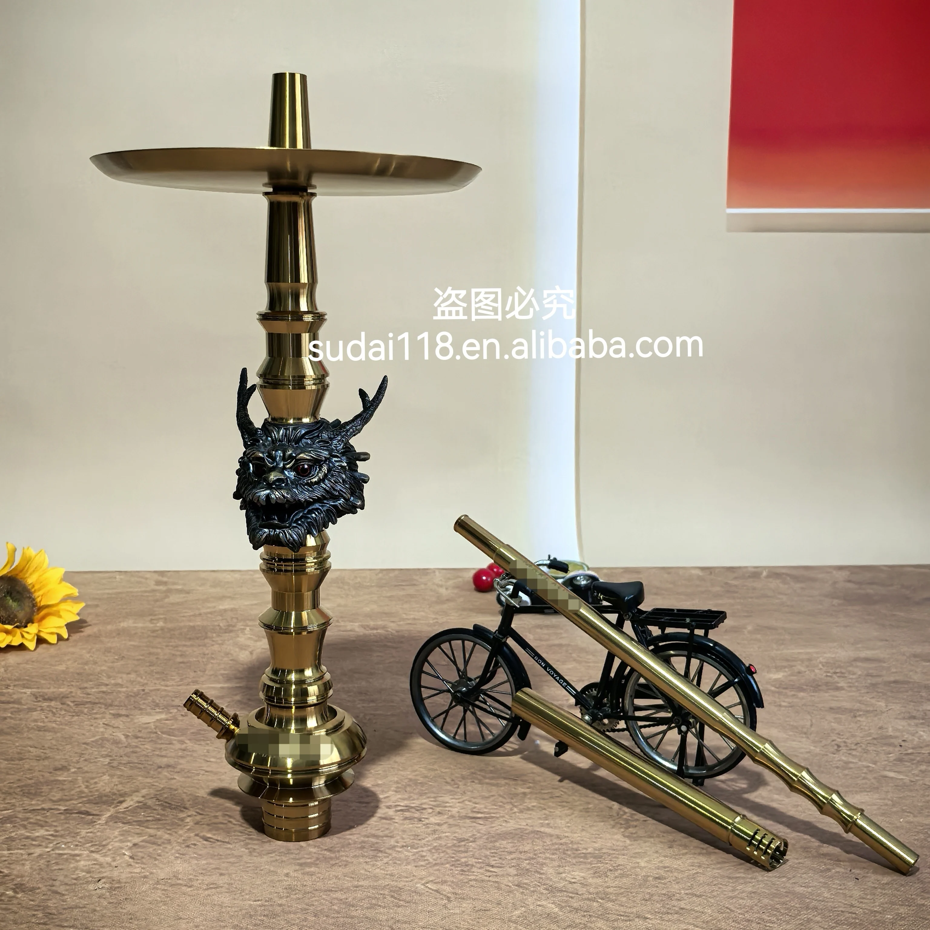 Stainless Steel Gold Hookah High-end 304 Large