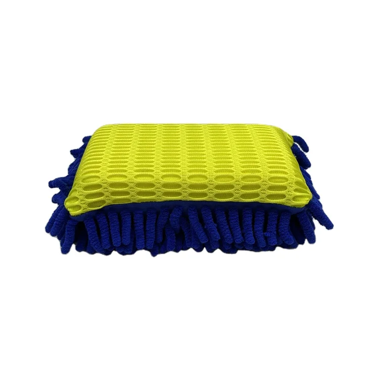 Micro Fiber Reusable Sponge Microfibre Cleaning Cloth Washing Sponge Microfiber Cloth Car Cleaner Sponge With Cloth