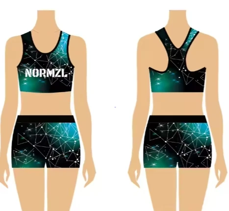 Trending Custom Cheerleading Uniforms Wholesale Cheer Top and Short Practice Wear set