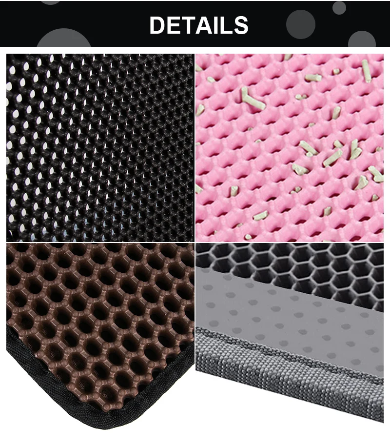 Hot Sale Wholesale Eva Double Layer Waterproof Pet Cat Litter Trap Mats