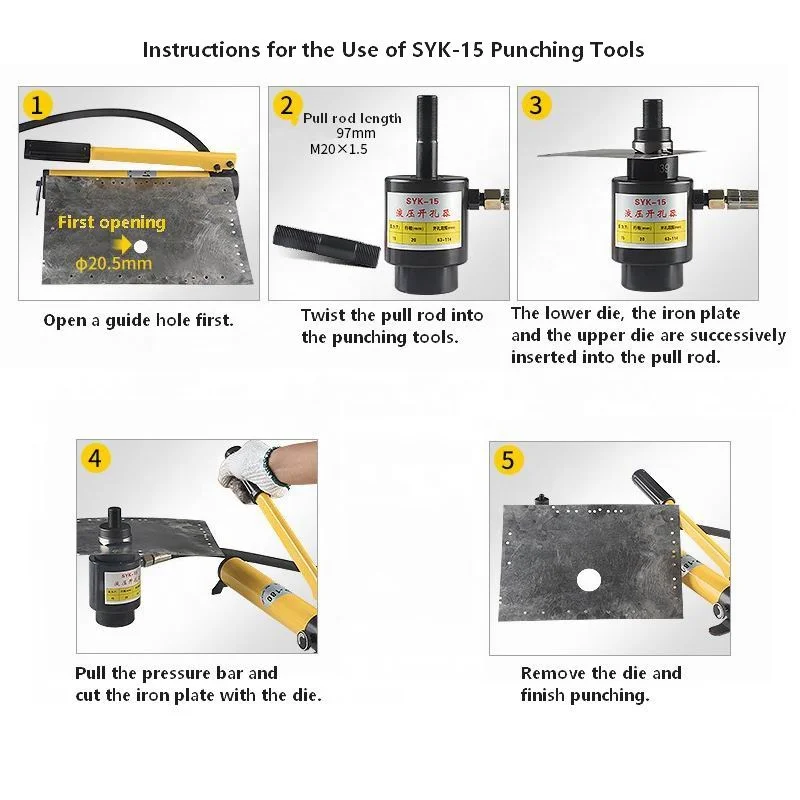 Good Quality Punching Of Sheet Metal Hole Punches Perforator Hydraulic Punching Tools