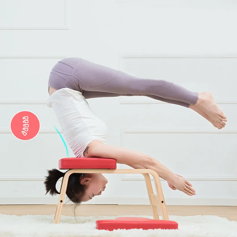 Yoga Headstand Bench Wood Stand Inversion Chair For Relieve Fatigue And Shape The Body Yoga Inverted Stool