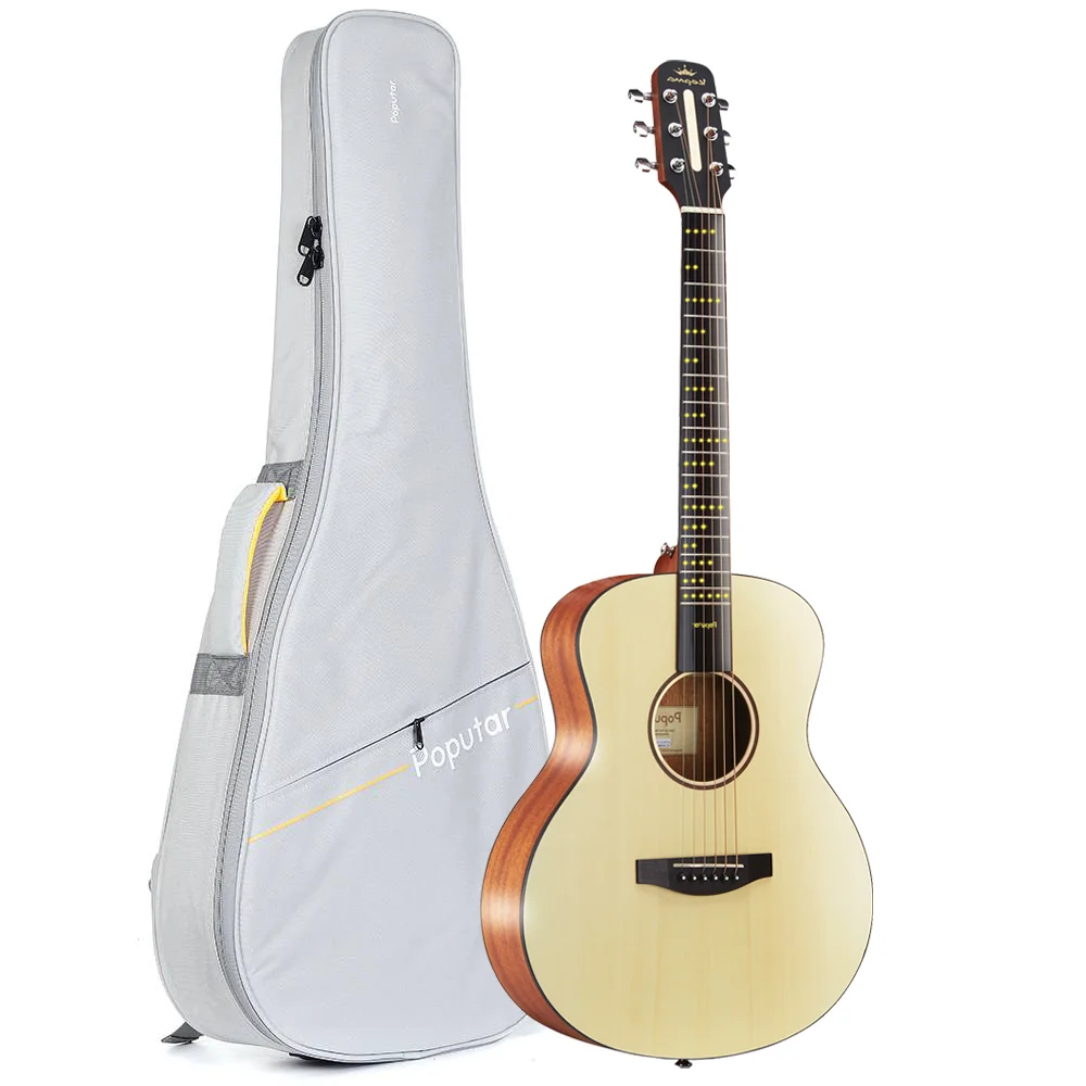 OA 30 Day Pay 36 Inch Poputar Smart Acoustic Electric Guitar 6 String All Solid Acoustic Bass Guitar Learning With Smart APP