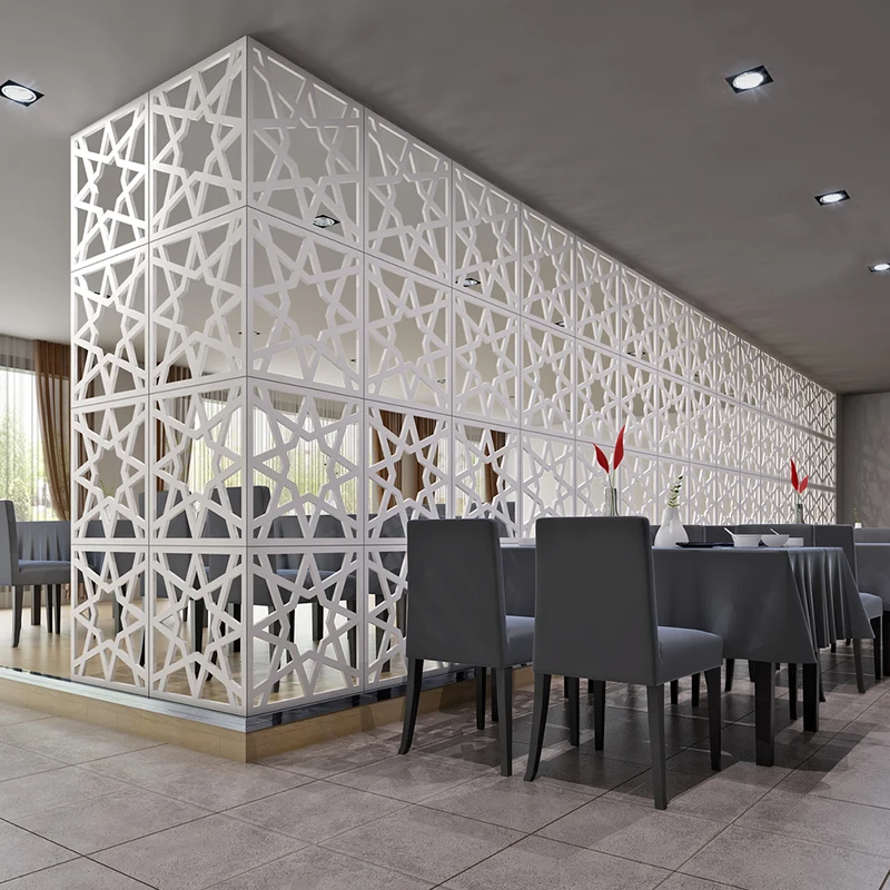 Laser Cut Aluminum Partition Decorative Wall Divider Panels