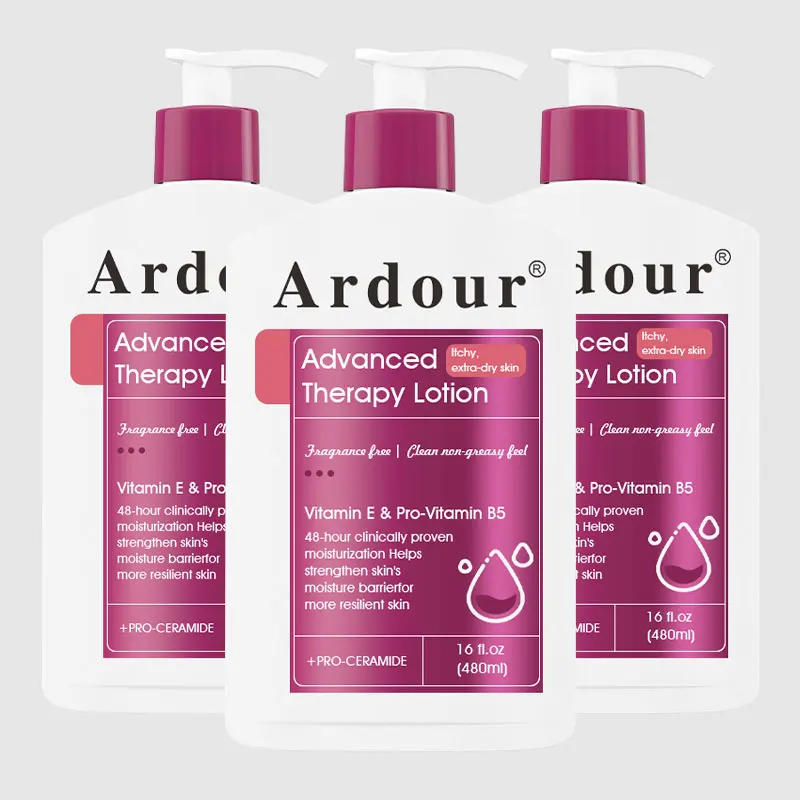 Custom Pro-Ceramide with Vitamins E and Pro-Vitamin B5 Intense Hydration for Itchy Moisturizing Hand and Body Lotion