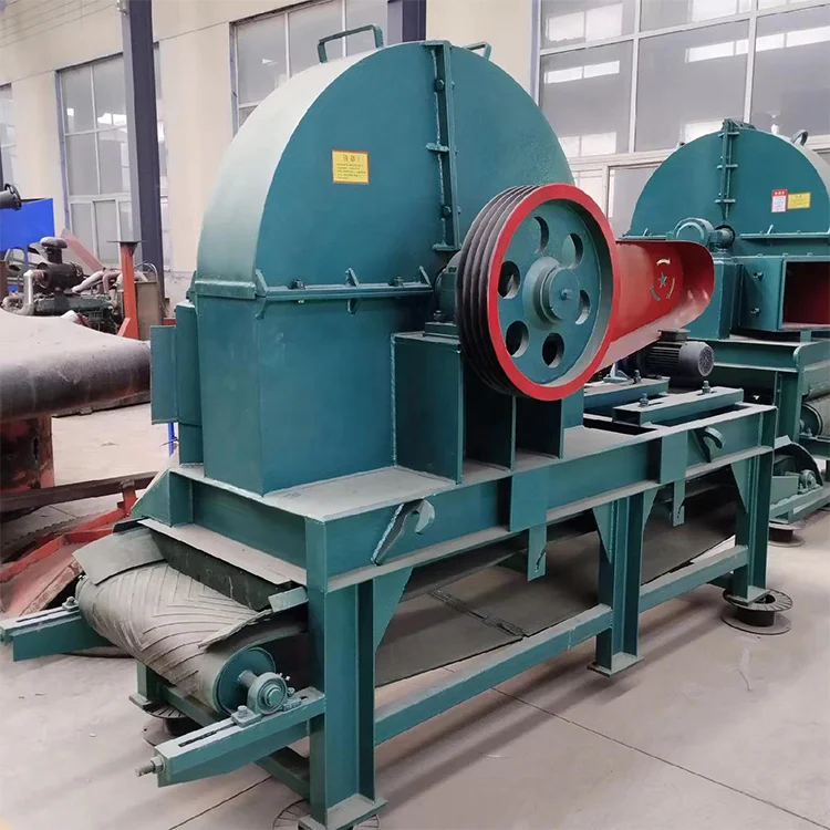 Pine disc chipper Bamboo slicing equipment  Large wood disk chipper Log path wood shavings machine
