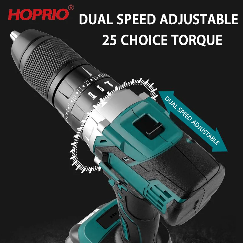 Cordless Impact Hand Drills Power Lithium-Ion Battery Operated Drills Brushless Cordless Power Drill