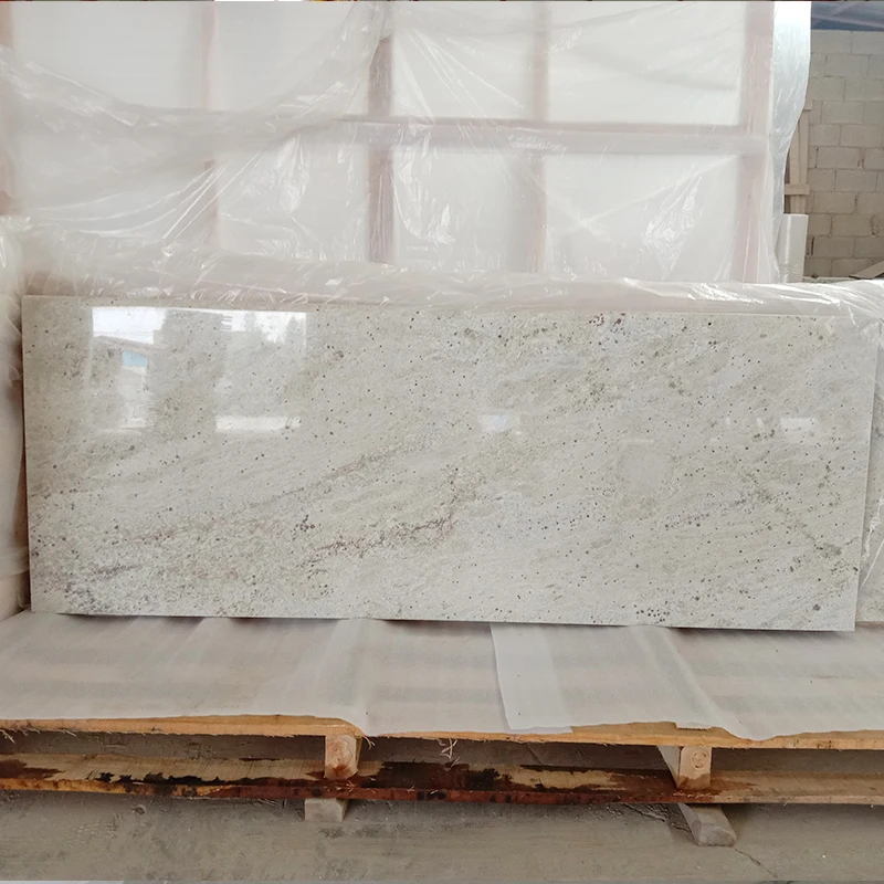 GOLDTOP OEM/ODM granit Natural Stone Brazil River White Granite Slabs for Kitchen Countertops and Tanble Tops