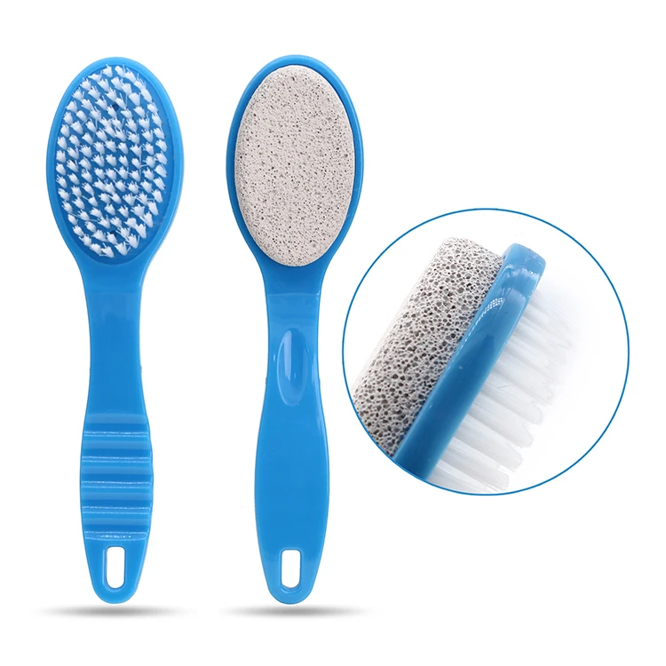 New Trending 2 in 1 Foot Spa Tool Reusable Pumice Foot Foot File with Plastic Handle