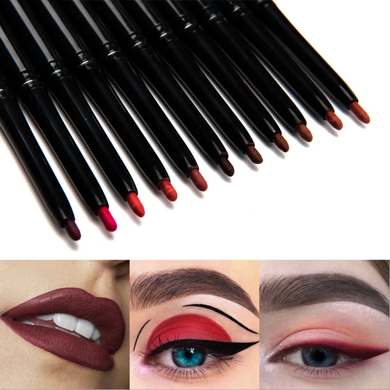 OEM Cosmetic Auto Rotating Lip Liner Best Selling Waterproof Lip Liner Pencil Private Label Creamy Lipliner Set