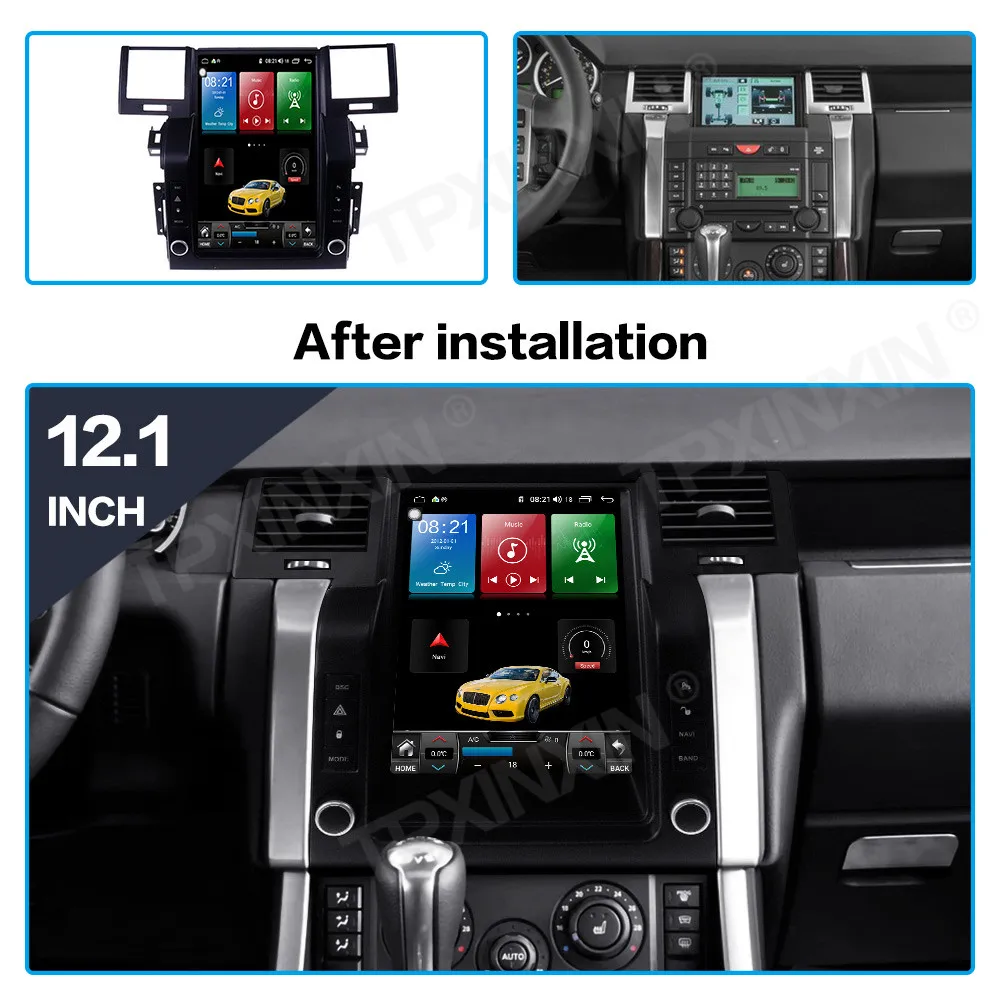 Экран Tesla для Land Rover Range Sport 2006 2007 2008 автомобильное радио GPS-навигация Android мультимедийный