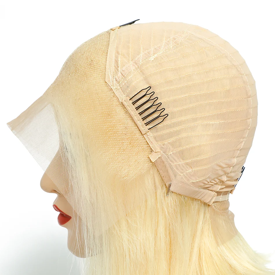 Free Shipping Human Hair 13x4 Transparent Lace Front Wig Wholesale Natural Blonde Glueless Hat Wig For Black Women