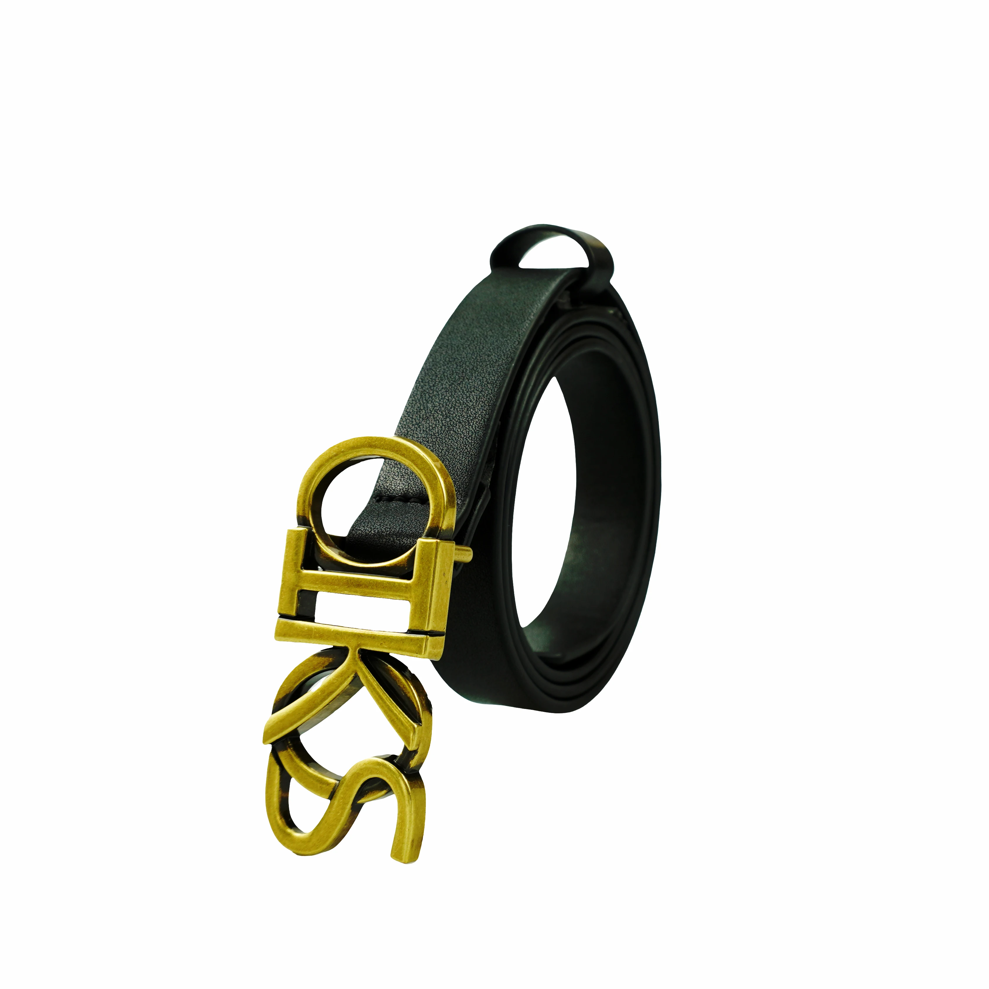 Fashion Custom Buckle Ladies High Quality Leather Belt New Thin Designer Belts Famous Brands Women