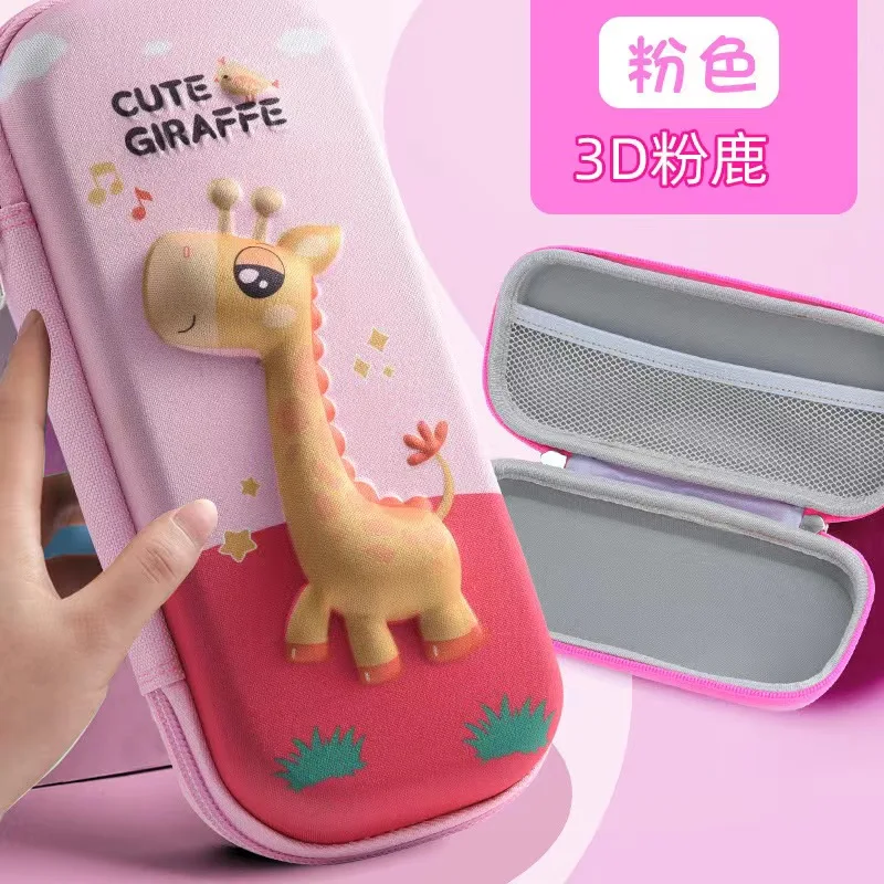 YXHT Cartoon Cute Kawaii Animal 3D EVA Pen Bag Large Capacity Organizer Pouch Stationery Pencil Case For School Girl Boy