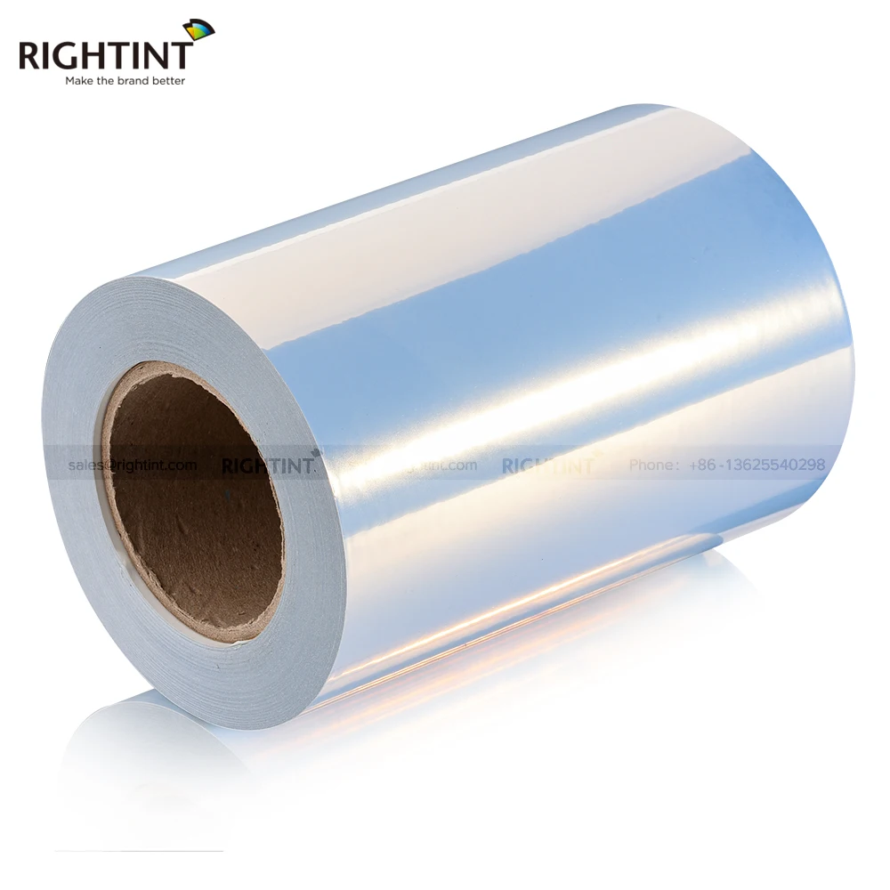 New Popular Self adhesive paper roll high quality warranty glossy white synthetic paper sticker vinyl