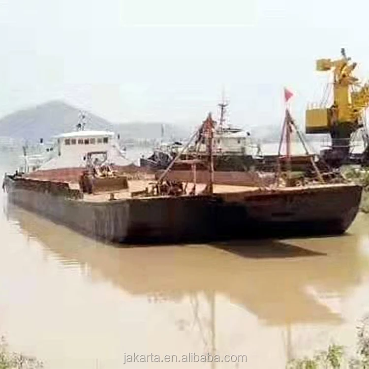 
used 60m 1300 DWT Steel deck cargo barge high speed engineering machine move work Boat Ship Class Design Material Origin CZ 